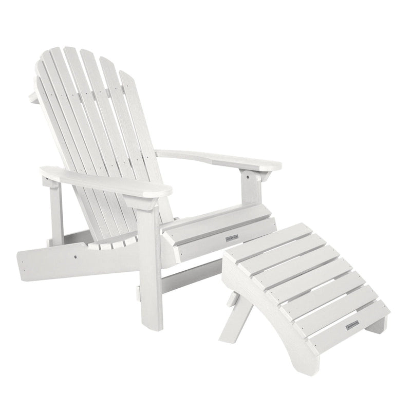 Chaise Adirondack pliante et inclinable HIGHWOOD avec pouf pliant