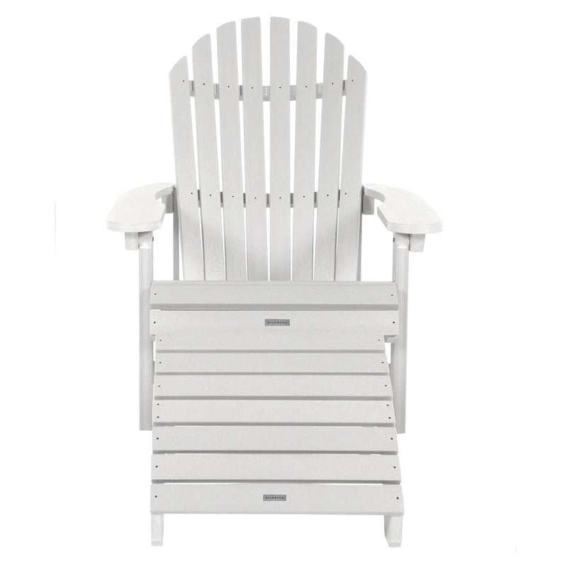 Chaise Adirondack pliante et inclinable HIGHWOOD avec pouf pliant