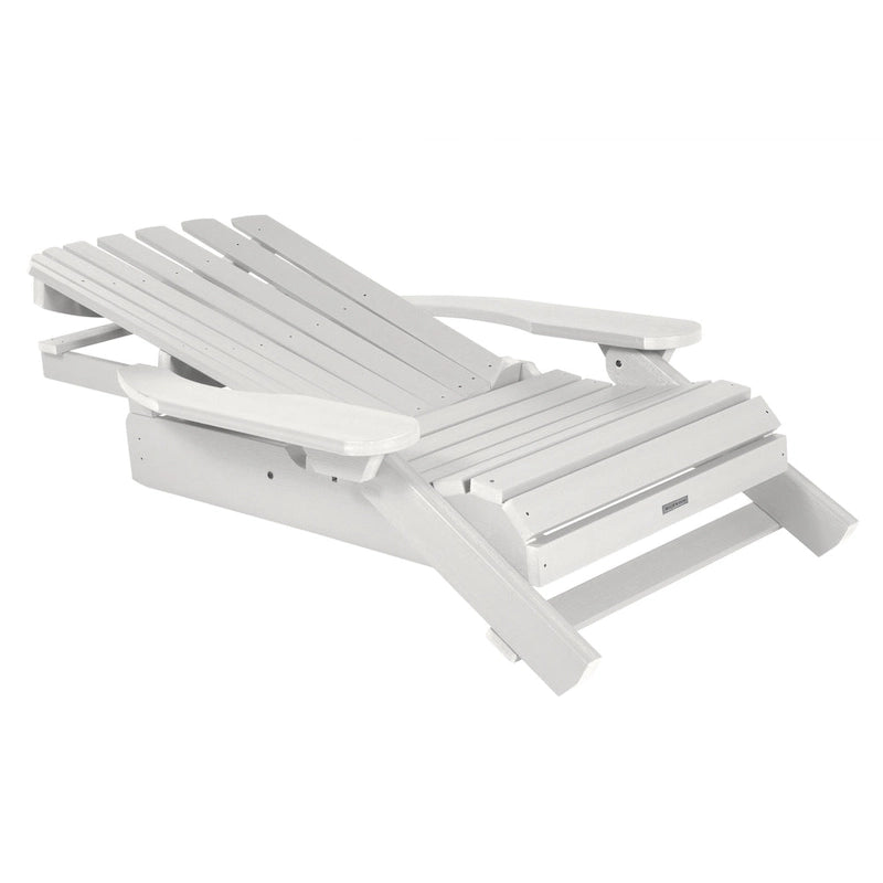 Chaise Adirondack pliante et inclinable HIGHWOOD avec pouf pliant