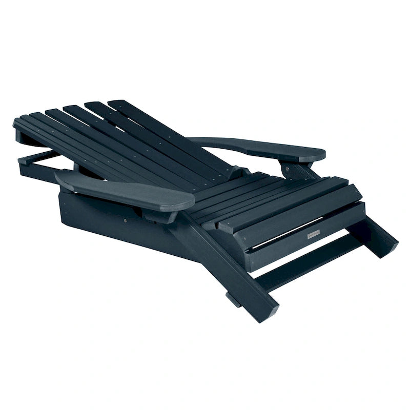 Chaise Adirondack pliante et inclinable HIGHWOOD avec pouf pliant