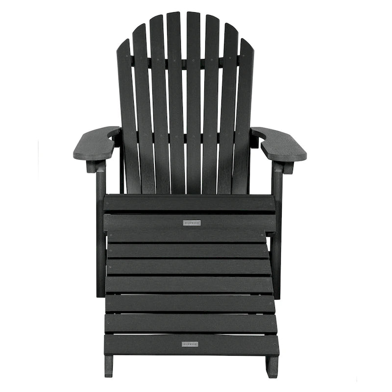 Chaise Adirondack pliante et inclinable HIGHWOOD avec pouf pliant