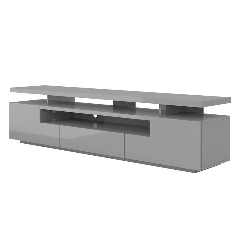 Meuble TV haute brillance Strick & Bolton Sparkes de 195 cm avec éclairage LED