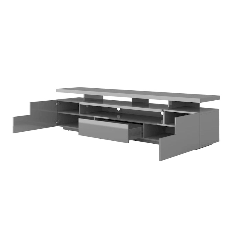 Meuble TV haute brillance Strick & Bolton Sparkes de 195 cm avec éclairage LED