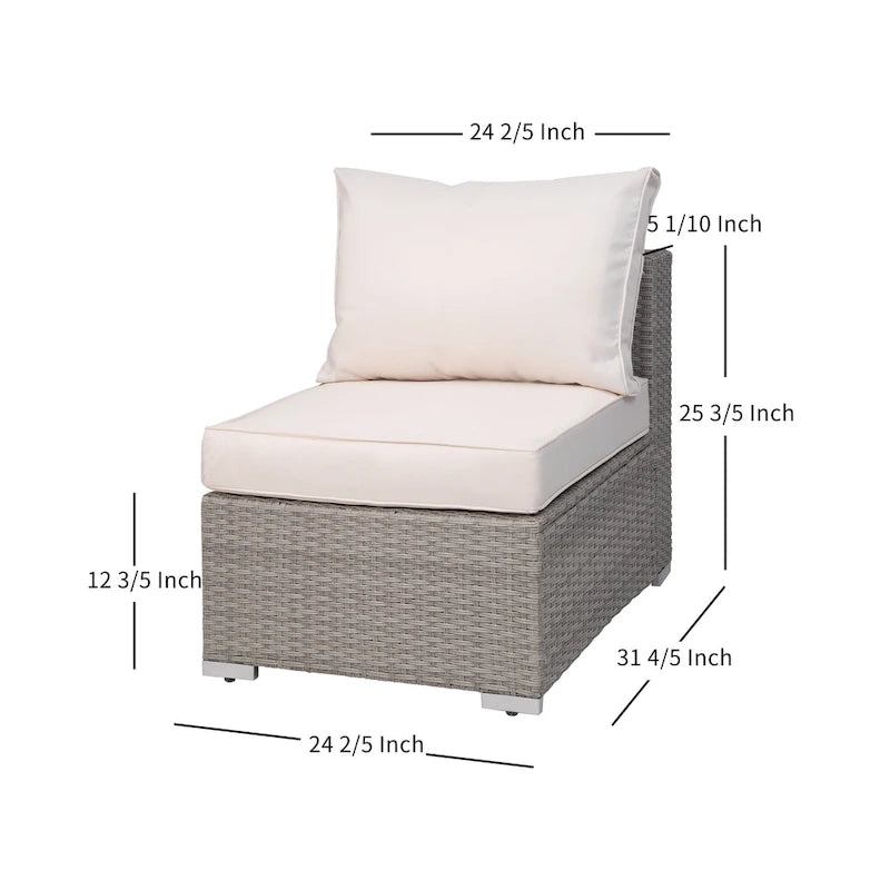 Chaises de jardin larges matelassées Luxton 64 avec table basse