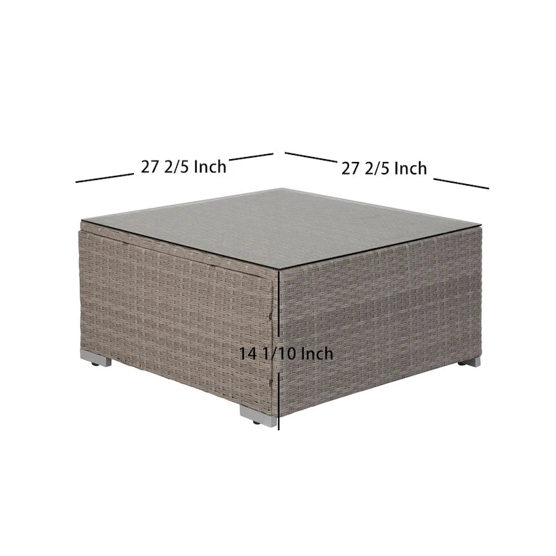 Chaises de jardin larges matelassées Luxton 64 avec table basse