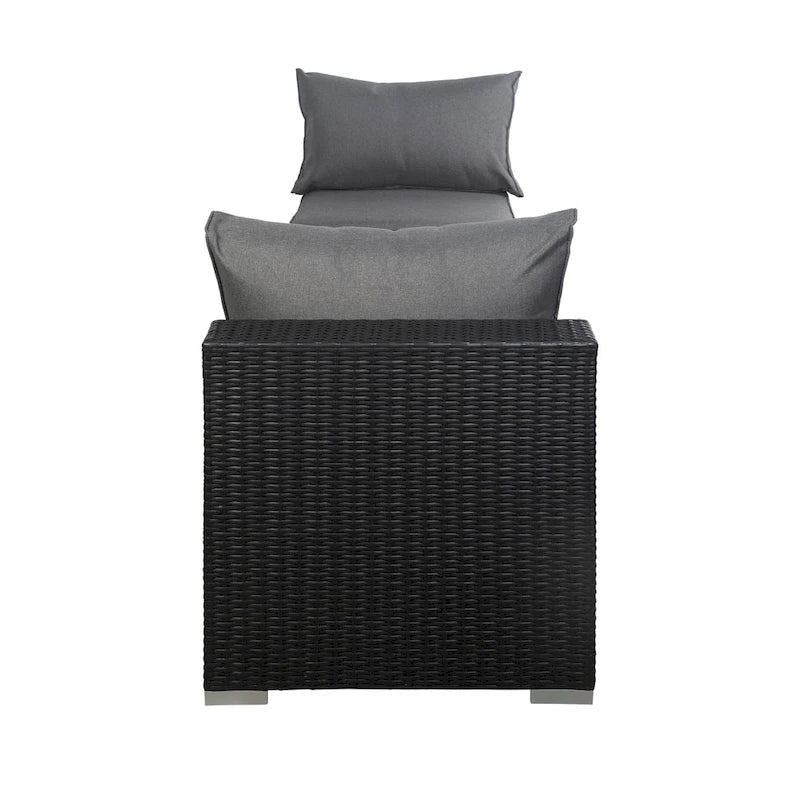 Chaises de jardin larges matelassées Luxton 64 avec table basse
