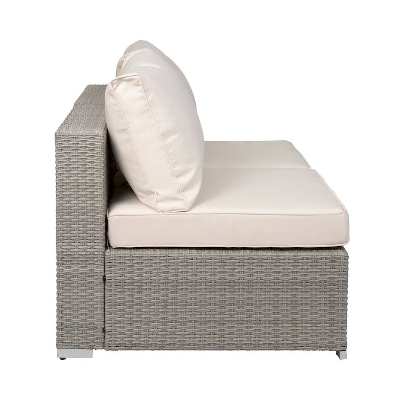 Chaises de jardin larges matelassées Luxton 64 avec table basse
