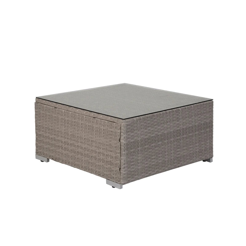 Chaises de jardin larges matelassées Luxton 64 avec table basse