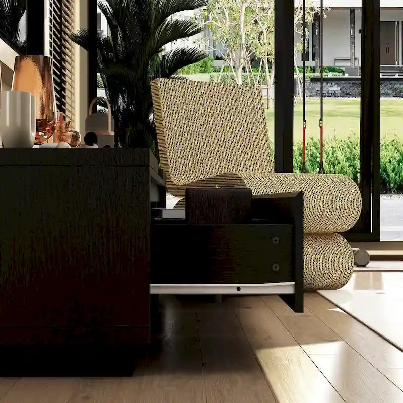 Meuble TV extensible rétractable pour centre de divertissement en tissu stretch