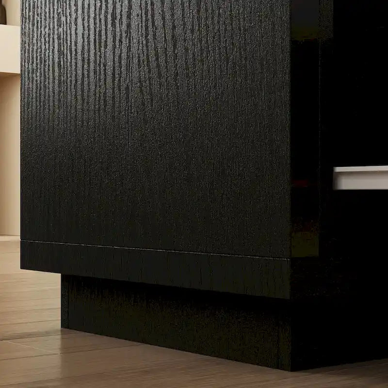 Meuble TV extensible rétractable pour centre de divertissement en tissu stretch