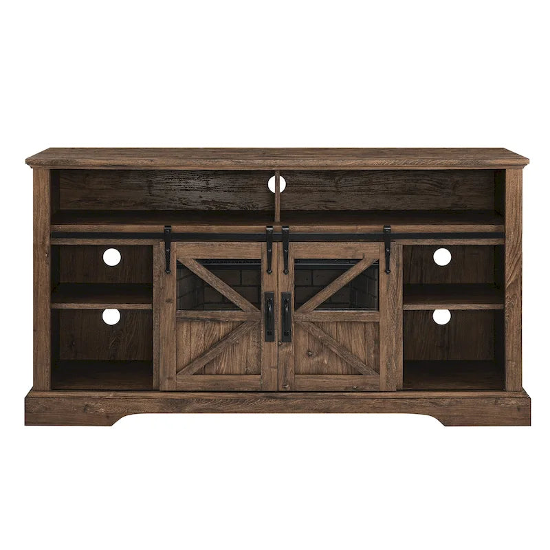 60 in. Electric Fireplace TV Stand Entertainment Center w/Door Sensor