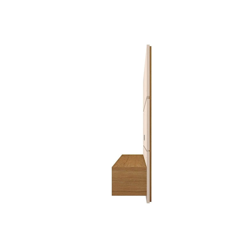 Meuble de divertissement flottant de salon Vernon Mid-Century Modern en bois de 160 cm