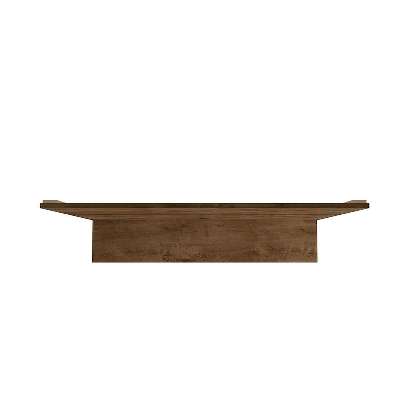 Meuble de divertissement flottant de salon Vernon Mid-Century Modern en bois de 160 cm