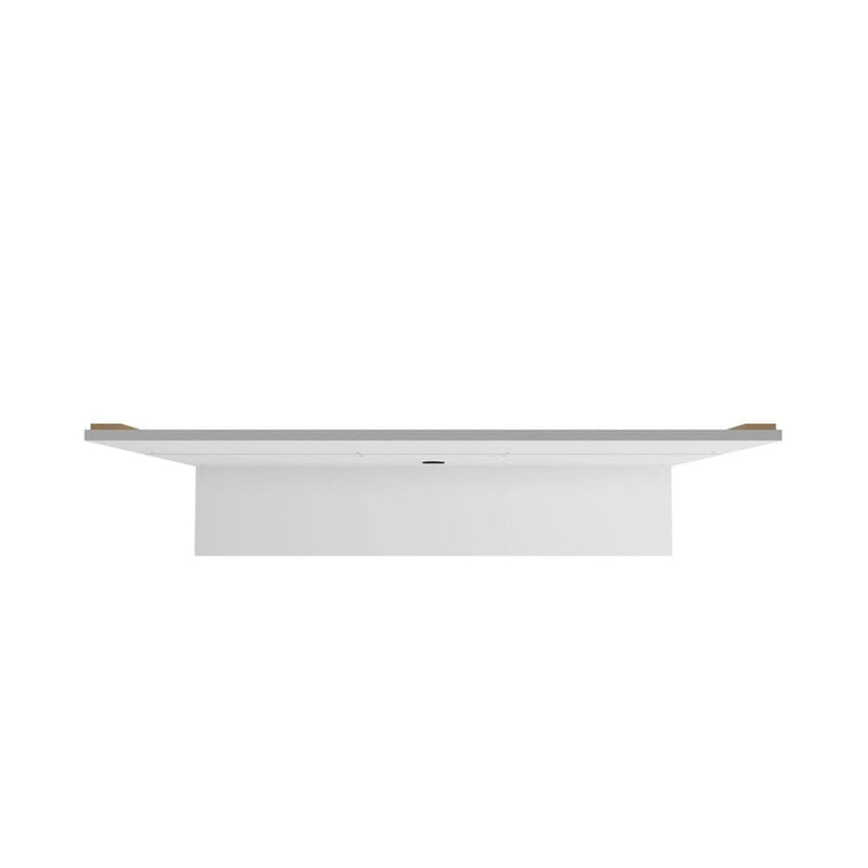 Meuble de divertissement flottant de salon Vernon Mid-Century Modern en bois de 160 cm