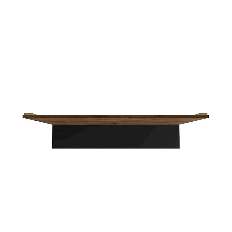 Meuble de divertissement flottant de salon Vernon Mid-Century Modern en bois de 160 cm