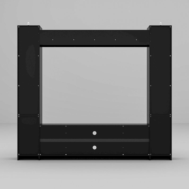 Meuble TV avec cheminée encastrable – Meuble multimédia élégant
