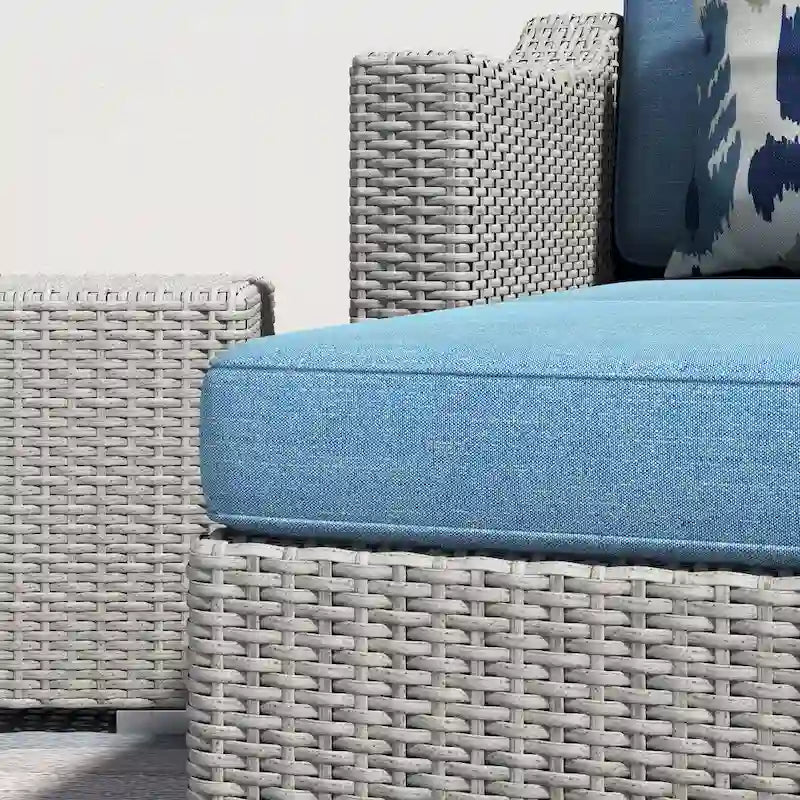 Corvus Martinka Outdoor 5-piece Grey Wicker Furniture Set