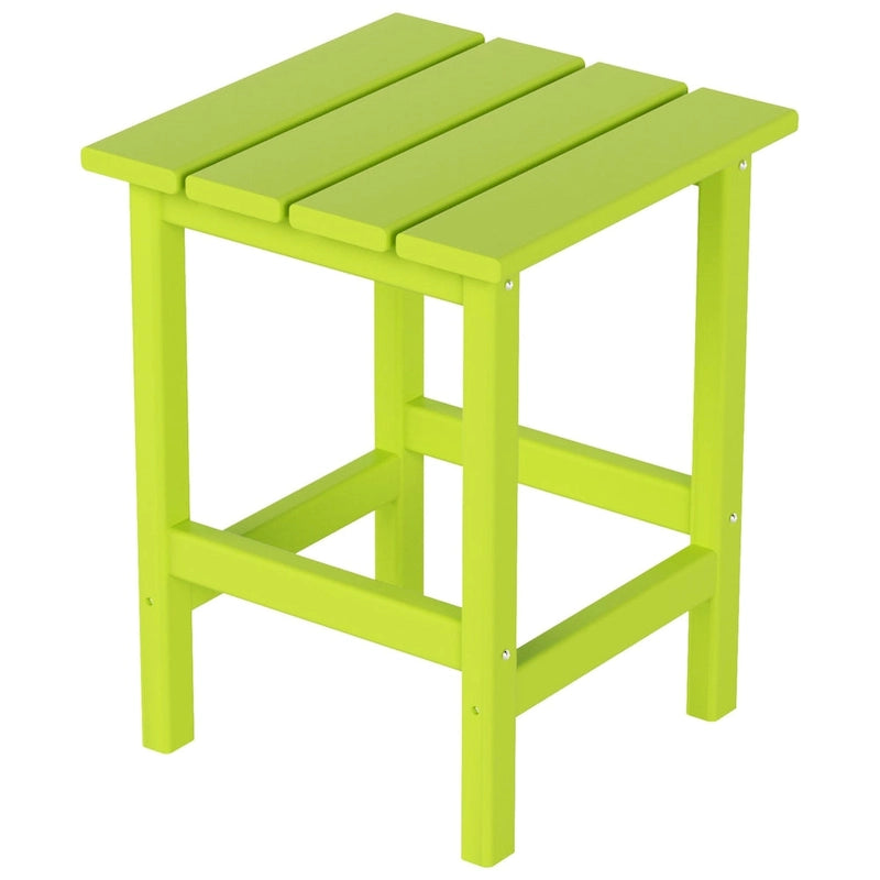 Polytrends Laguna Chaise longue inclinable en polyéthylène haute densité pour extérieur, terrasse et piscine, toutes saisons, avec table d'appoint (ensemble 2 pièces)