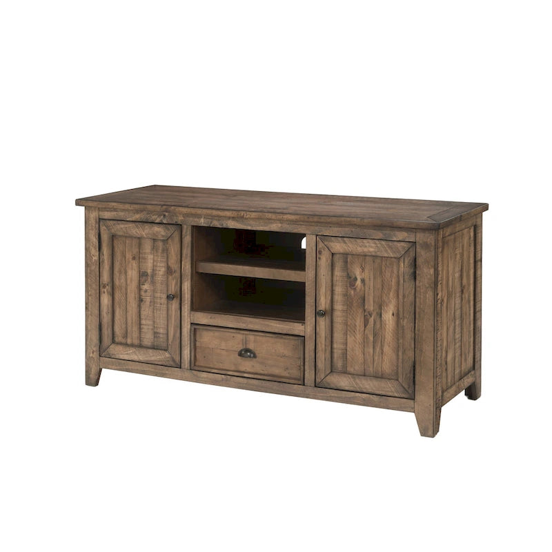 Meuble TV The Gray Barn Downington en bois massif de 60 po