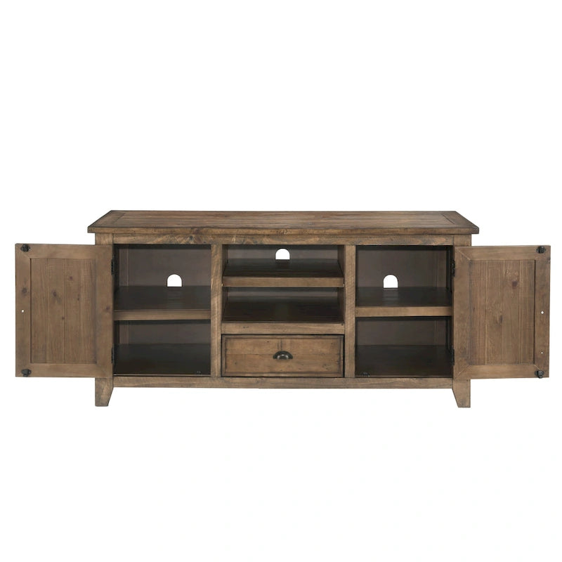 Meuble TV The Gray Barn Downington en bois massif de 60 po