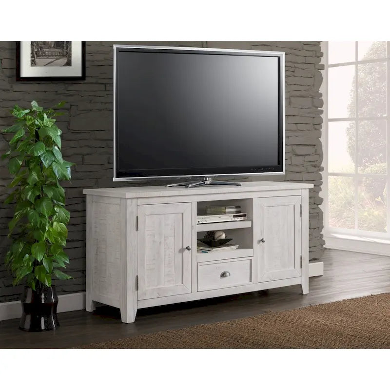 Meuble TV The Gray Barn Downington en bois massif de 60 po
