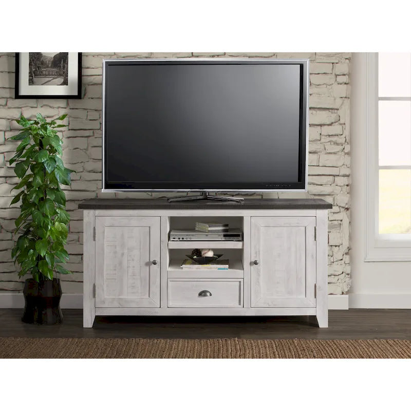 Meuble TV The Gray Barn Downington en bois massif de 60 po