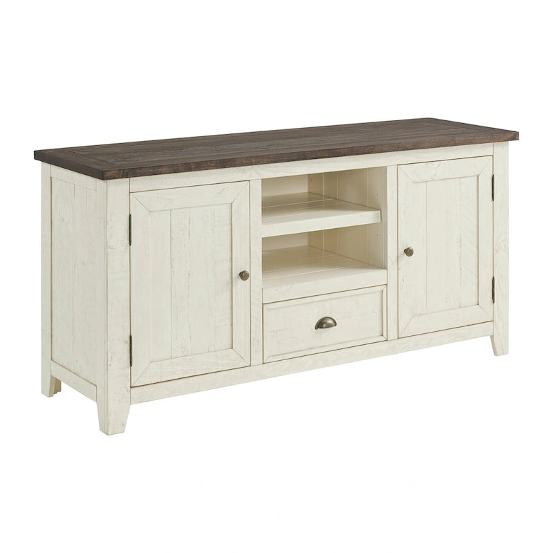 Meuble TV The Gray Barn Downington en bois massif de 60 po