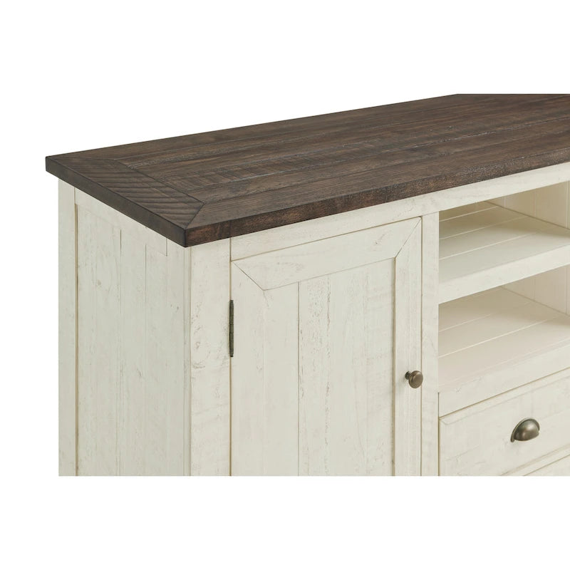 Meuble TV The Gray Barn Downington en bois massif de 60 po