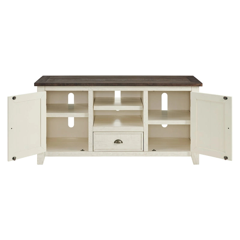 Meuble TV The Gray Barn Downington en bois massif de 60 po