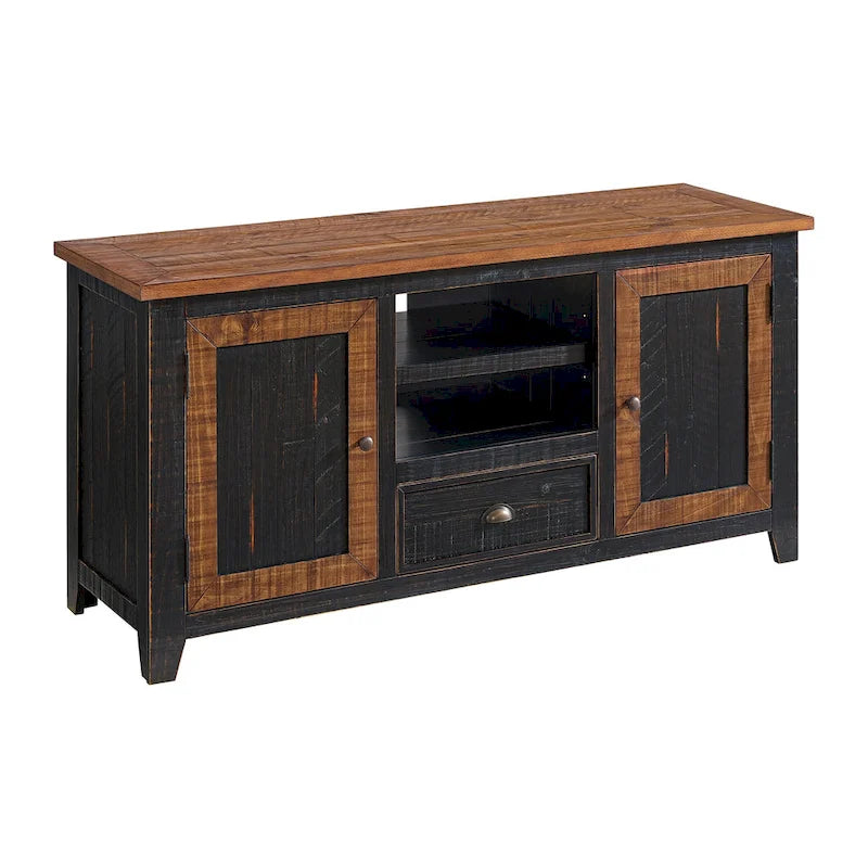Meuble TV The Gray Barn Downington en bois massif de 60 po