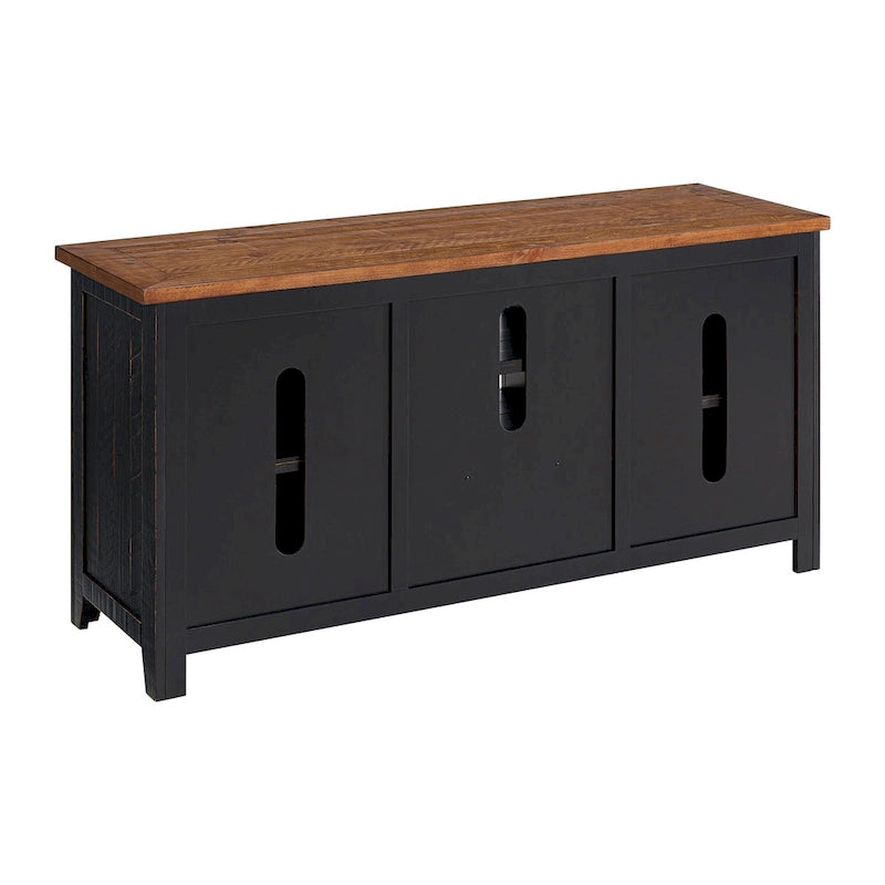 Meuble TV The Gray Barn Downington en bois massif de 60 po