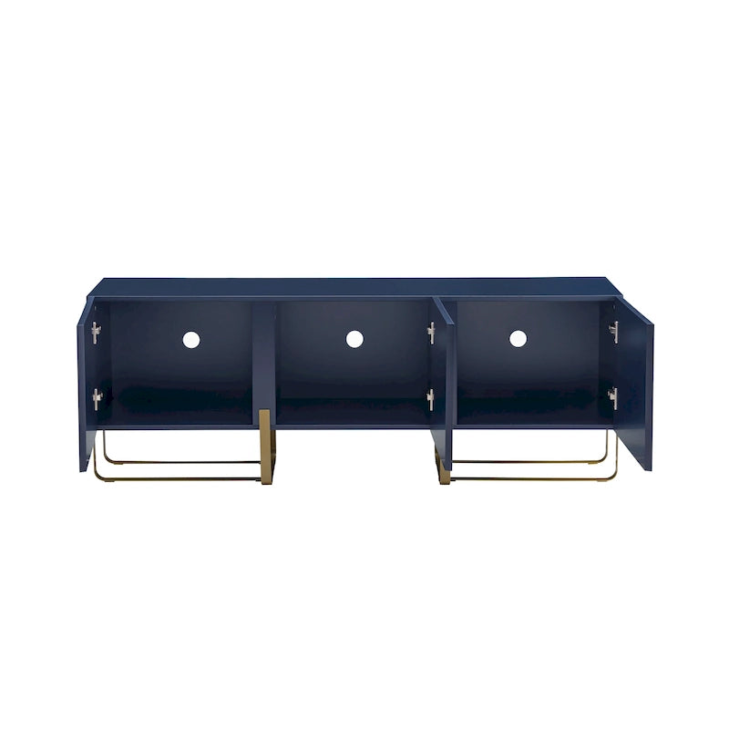 Meuble TV de rangement à 3 portes DH BASIC Modern 60 pouces par Denhour