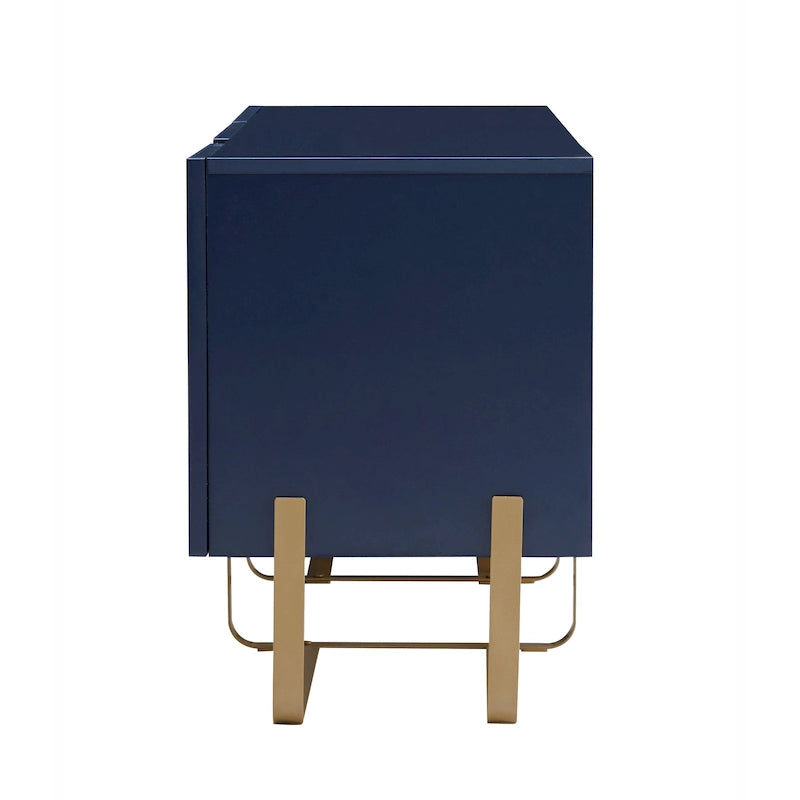 Meuble TV de rangement à 3 portes DH BASIC Modern 60 pouces par Denhour