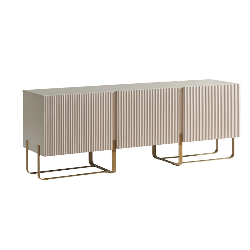 Meuble TV de rangement à 3 portes DH BASIC Modern 60 pouces par Denhour