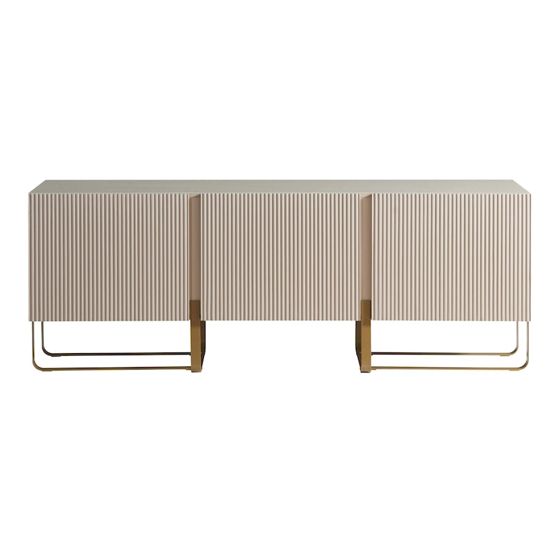 Meuble TV de rangement à 3 portes DH BASIC Modern 60 pouces par Denhour