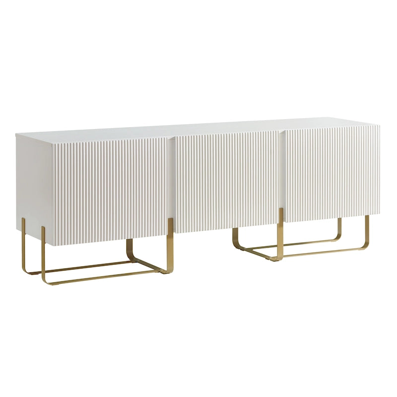 Meuble TV de rangement à 3 portes DH BASIC Modern 60 pouces par Denhour