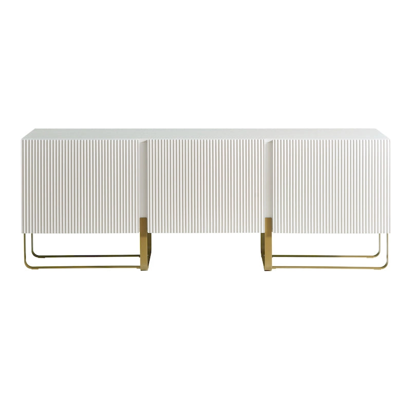 Meuble TV de rangement à 3 portes DH BASIC Modern 60 pouces par Denhour