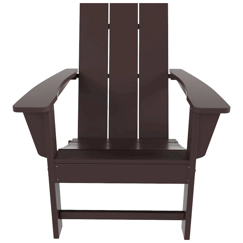 Fauteuil Adirondack Moderne Poly Pliable Écologique Tout Temps Polytrends Shoreside (Lot de 8)