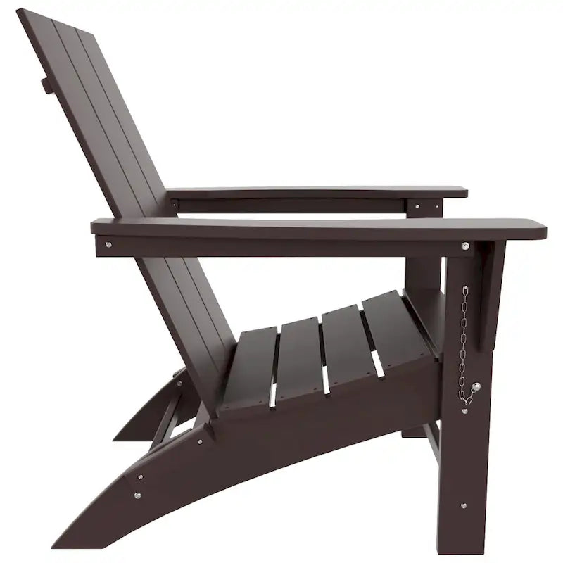 Fauteuil Adirondack Moderne Poly Pliable Écologique Tout Temps Polytrends Shoreside (Lot de 8)