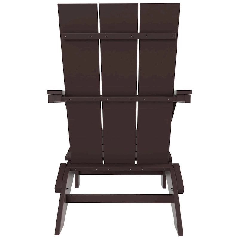 Fauteuil Adirondack Moderne Poly Pliable Écologique Tout Temps Polytrends Shoreside (Lot de 8)