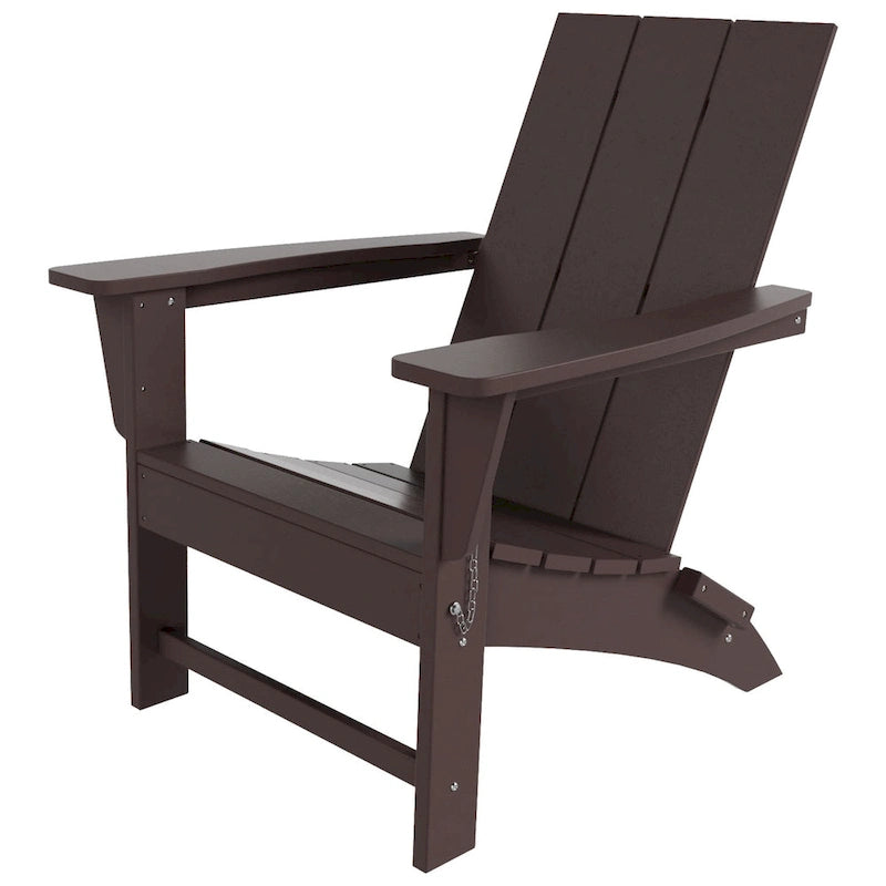 Fauteuil Adirondack Moderne Poly Pliable Écologique Tout Temps Polytrends Shoreside (Lot de 8)