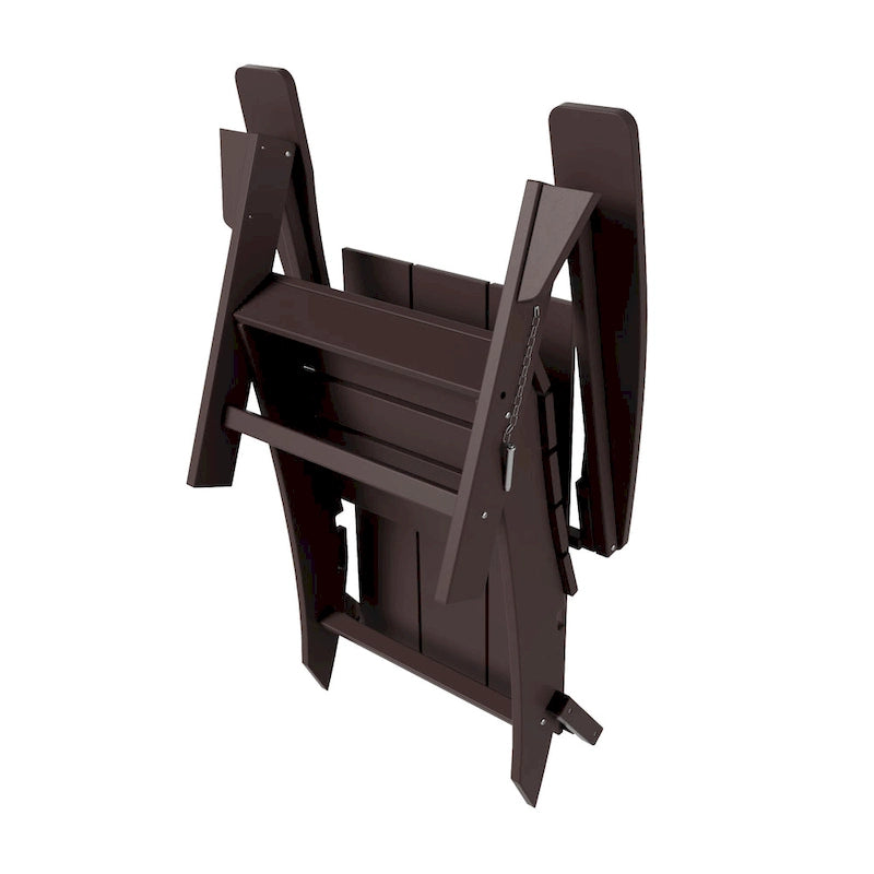 Fauteuil Adirondack Moderne Poly Pliable Écologique Tout Temps Polytrends Shoreside (Lot de 8)