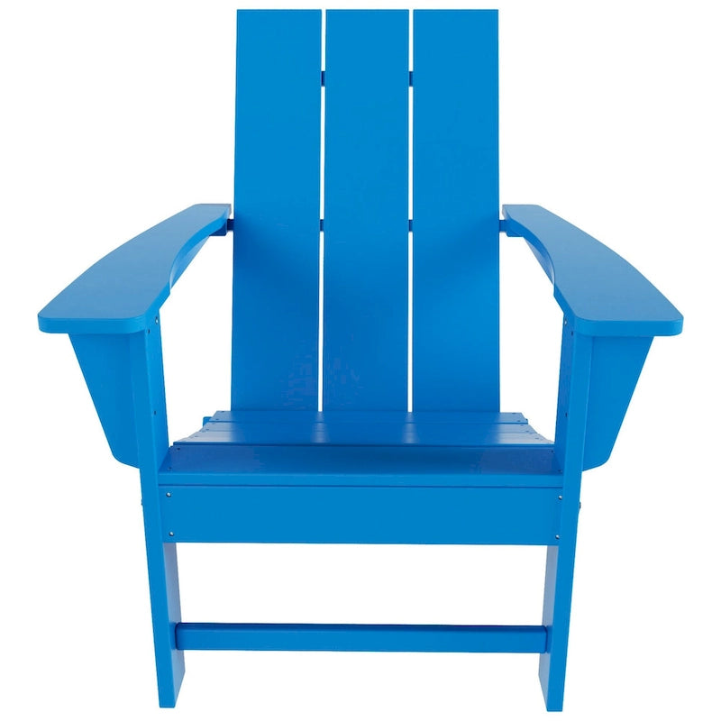 Fauteuil Adirondack Moderne Poly Pliable Écologique Tout Temps Polytrends Shoreside (Lot de 8)
