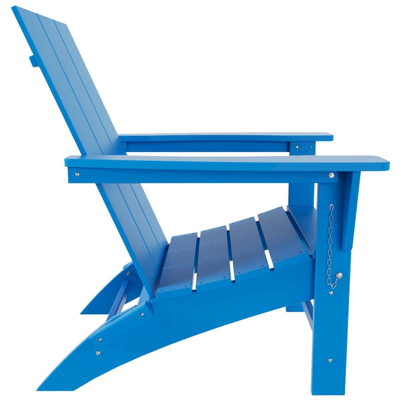 Fauteuil Adirondack Moderne Poly Pliable Écologique Tout Temps Polytrends Shoreside (Lot de 8)