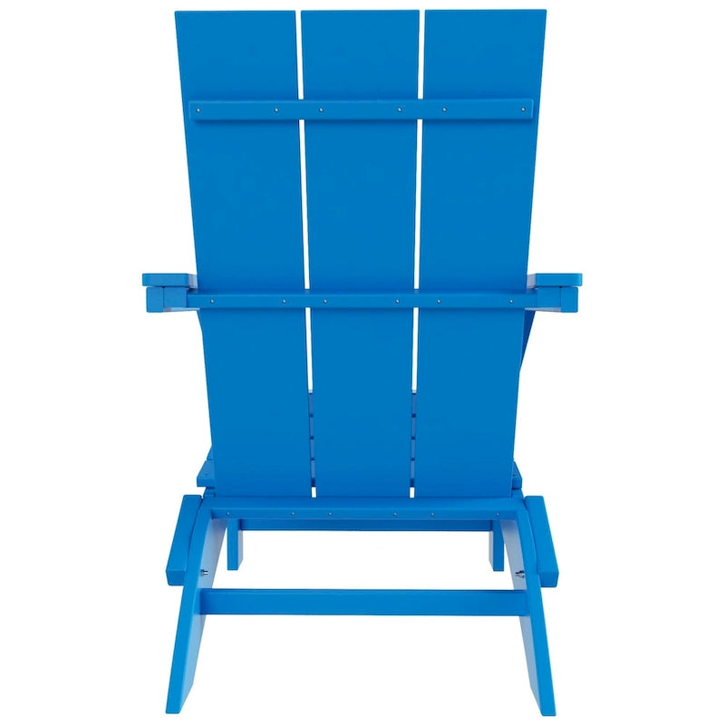 Fauteuil Adirondack Moderne Poly Pliable Écologique Tout Temps Polytrends Shoreside (Lot de 8)