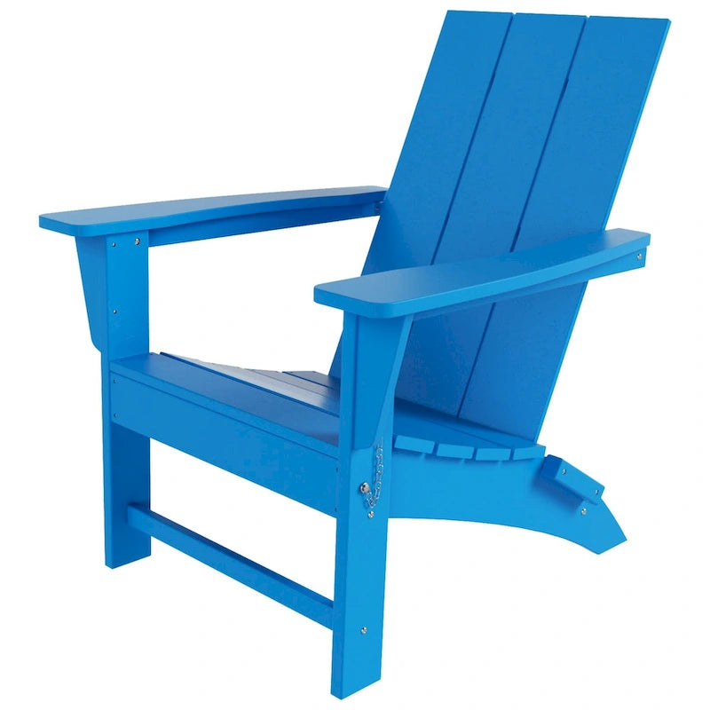 Fauteuil Adirondack Moderne Poly Pliable Écologique Tout Temps Polytrends Shoreside (Lot de 8)