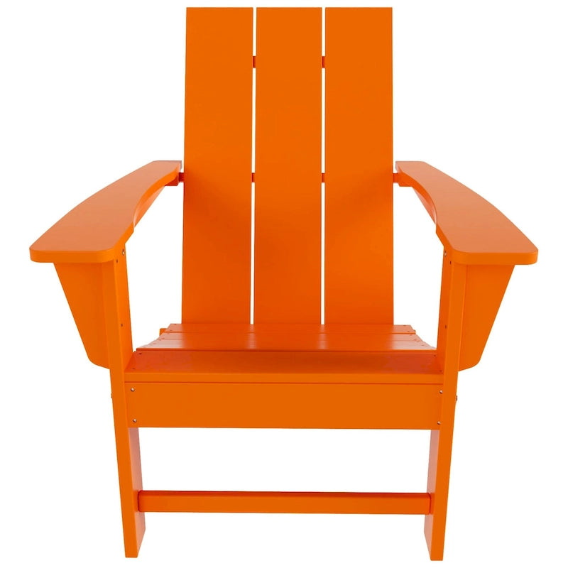 Fauteuil Adirondack Moderne Poly Pliable Écologique Tout Temps Polytrends Shoreside (Lot de 8)