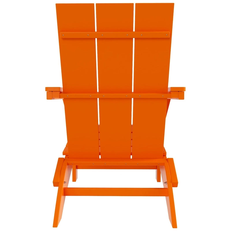 Fauteuil Adirondack Moderne Poly Pliable Écologique Tout Temps Polytrends Shoreside (Lot de 8)
