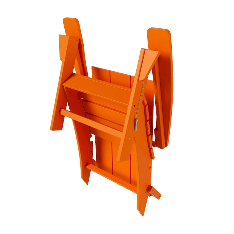 Fauteuil Adirondack Moderne Poly Pliable Écologique Tout Temps Polytrends Shoreside (Lot de 8)