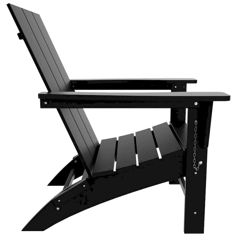 Fauteuil Adirondack Moderne Poly Pliable Écologique Tout Temps Polytrends Shoreside (Lot de 8)